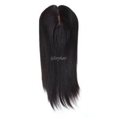 14" 16" Hair Toppers for Women Silk Top Toupee Hairpiece 3 Clip In Blonde Hair Capillary Prosthesis for for White Women