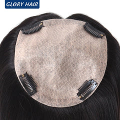 14" 16" Hair Toppers for Women Silk Top Toupee Hairpiece 3 Clip In Blonde Hair Capillary Prosthesis for for White Women