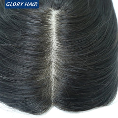 14" 16" Hair Toppers for Women Silk Top Toupee Hairpiece 3 Clip In Blonde Hair Capillary Prosthesis for for White Women