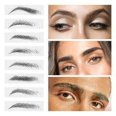 4D Hair Like Eyebrows Stickers Makeup Waterproof Eyebrow Tattoo Sticker Long Lasting Natural Fake Eyebrow Stickers Cosmetic 1PC