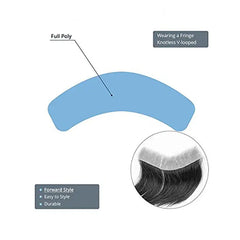 Natural Human Hair Toupee Realistic Front Hairline Free Super Tape V Loop Men Wig 6" Male Wig Skin PU Base Free Shipping