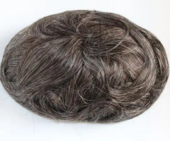 Super Thin Skin Toupee For Men Human Hair With 8X10 inch Skin Cap NG Base Single Knotted Natural Wave Men's Replacement