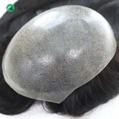 TP22INJ - All Injected Polyskin Hair Topper Chinese Culticle Remy Hairpieces for Women 14" 16" Toupee Women