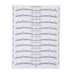 100Pcs Disposable Microblading Eyebrow Ruler Scale Set - Bellelooks
