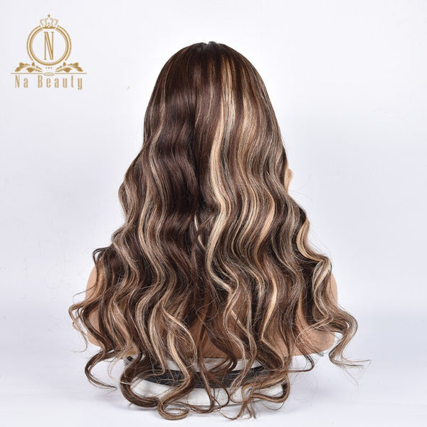 Body Wave Honey Blonde Deep Lace Front Human Hair Wig - Bellelooks
