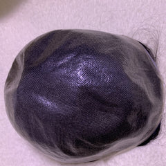 BYMC Straight Hair All PU Toupee Men Natural Black Color Looking European Human Hair Full PU Toupee Replacement System Free Part - Bellelooks