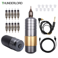 Complete Tattoo machine kit 4.5w Coreless motor Tattoo pen wireless/Adapter tattoo Power tattoo machine Set For Tattoo Artist - Bellelooks