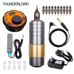 Complete Tattoo machine kit 4.5w Coreless motor Tattoo pen wireless/Adapter tattoo Power tattoo machine Set For Tattoo Artist - Bellelooks