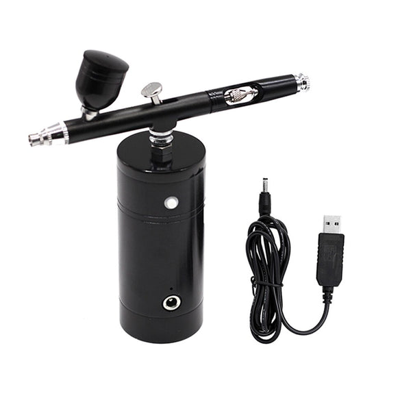 Dual Action Airbrush Kit Compressor Portable Air Brush Paint Spray Gun - Bellelooks