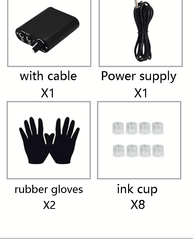 Kit complet de tatouage, mitrailleuse, ensemble d'encre noire, alimentation électrique, poignée antidérapante, ensemble d'outils d'art corporel, ensemble spécial maître