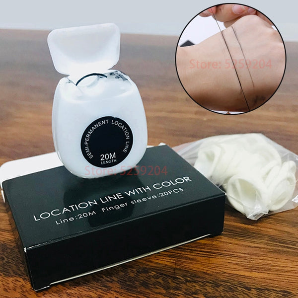 Microblading pre ink mapping string locktion line with color eyebrow tint mixer brow mapping for microshading permanent makeup - Bellelooks