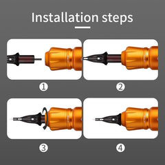 Professional Short Rocket Tattoo Pen Japan Motor RCA Connector Cartridge Rotary Tattoo Machine - Bellelooks