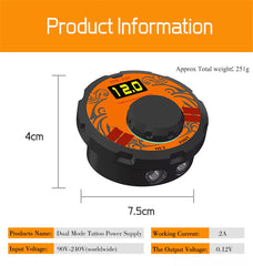 Tattoo Power Supply Tatuagem For Tattoo Machines Adjust Voltage Control Switch - Bellelooks