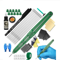 Kit de tatouage 3D à main et bâton, ensemble d'aiguilles à encre de tatouage à faire soi-même pour l'art corporel, bâton à main, Kit de tatouage pour débutants