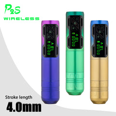 4.0mm Stroke EZ Portex Gen 2S Wireless Battery Tattoo Pen Machine Swiss Motor LCD Digital Display  Artist Body Permanent Makeup
