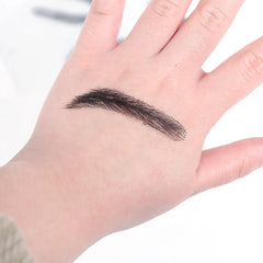 Black Bold Imitate Natural Growing  Real Human Hair Eyebrows, Handtied Lace Base  For Men Male