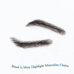 Black Bold Imitate Natural Growing  Real Human Hair Eyebrows, Handtied Lace Base  For Men Male