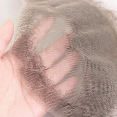 Brown Curly Fake Beard 100% Human Hair Realistic False Beard Lace Invisible Fake Mustache for Men Makeup Facial Hair