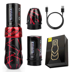 Tattoo Machine 3.5/4.0/4.6 Stroke Wireless Motor Lithium Battery RCA interface With 1/2 Rechargeable Battery