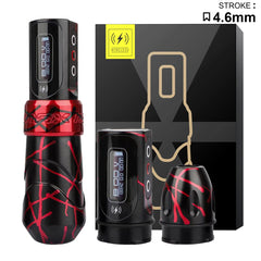 Tattoo Machine 3.5/4.0/4.6 Stroke Wireless Motor Lithium Battery RCA interface With 1/2 Rechargeable Battery