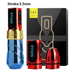 Tattoo Machine 3.5/4.0/4.6 Stroke Wireless Motor Lithium Battery RCA interface With 1/2 Rechargeable Battery