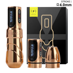 Tattoo Machine 3.5/4.0/4.6 Stroke Wireless Motor Lithium Battery RCA interface With 1/2 Rechargeable Battery