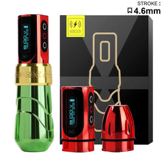 Tattoo Machine 3.5/4.0/4.6 Stroke Wireless Motor Lithium Battery RCA interface With 1/2 Rechargeable Battery