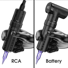 Mast Tattoo Flip Pro Adjust 7 Stroke Length Changeable Wireless Or Wire Battery RCA Machine Pen Coreless Motor Power By Mcore-c2