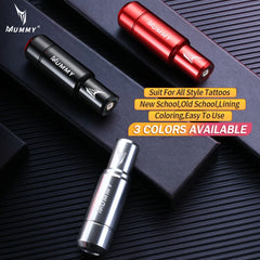 Mummy Rotary Tattoo Machine Coreless Motor For Makeup  Eyebrow 10000rpm Tiny Tattoo Pen RCA Connector