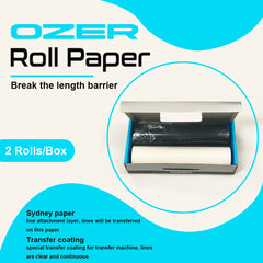 OZER Tattoo Transfer Paper Rolling paper Thermal Copier Template Paper for Thermal Copier Template Paper for Tattoo supplies