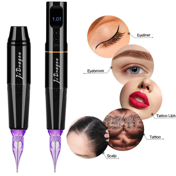 PMU Wireless Machine Permanent Makeup Miroblading for Eyebrows Eyeliner Lip Microshading Professional  SMP Rotary Tattoo Pen Set