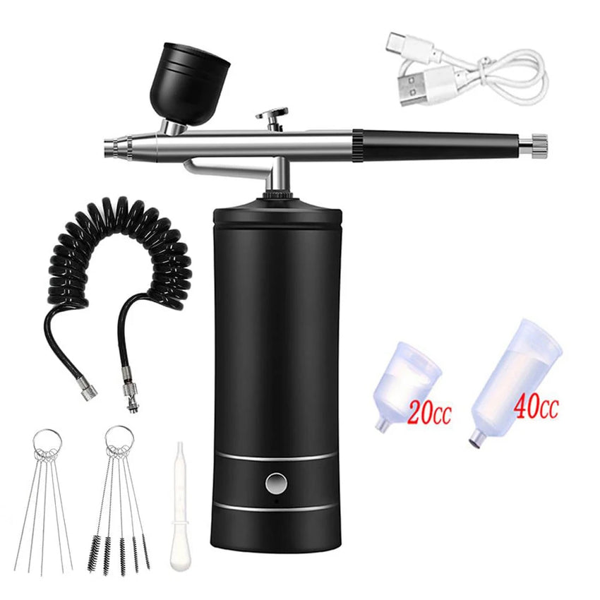 Portable Airbrush  with Compressor Mini Airbrush Art Painting Kit Air Brush for Nail Art Paint Cake K10 Airbrush Nail