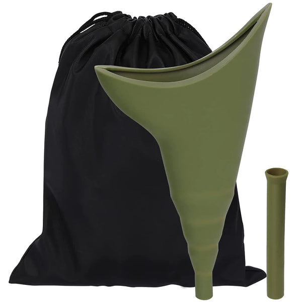 Portable Reusable Urinal Funnel with Extension Tube Urinal Standing Up to Pee Funnel For Camping,Hiking Female Urination Device