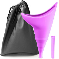 Portable Reusable Urinal Funnel with Extension Tube Urinal Standing Up to Pee Funnel For Camping,Hiking Female Urination Device