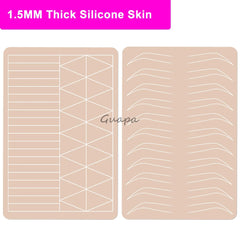 Premium 5D Eyebrow Tattoo Practice Skin Eye Makeup Training Skin Silicone Practice Pad for Makeup Beauty Academy