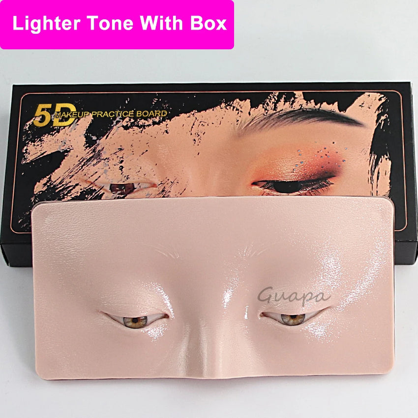 Premium 5D Eyebrow Tattoo Practice Skin Eye Makeup Training Skin Silicone Practice Pad for Makeup Beauty Academy