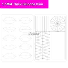 Premium 5D Eyebrow Tattoo Practice Skin Eye Makeup Training Skin Silicone Practice Pad for Makeup Beauty Academy