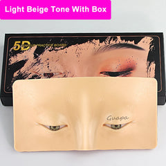 Premium 5D Eyebrow Tattoo Practice Skin Eye Makeup Training Skin Silicone Practice Pad for Makeup Beauty Academy