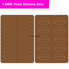 Premium 5D Eyebrow Tattoo Practice Skin Eye Makeup Training Skin Silicone Practice Pad for Makeup Beauty Academy