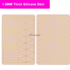 Premium 5D Eyebrow Tattoo Practice Skin Eye Makeup Training Skin Silicone Practice Pad for Makeup Beauty Academy