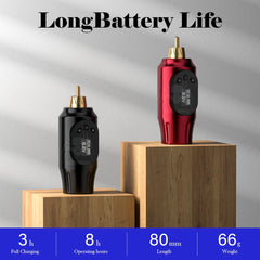 Professional Mini Wireless Tattoo Power Supply Type-C Interface 2000mAh Portable LCD Display For Rotary Machine Fast Charger