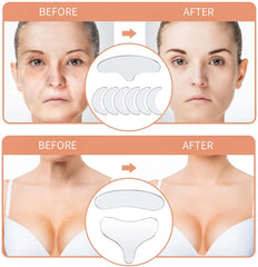 Reusable Silicone Anti-Wrinkle Pad Patch Face Neck Wrinkle Removal Patch Pad Facial Skin Lift Anti Aging Facial Beauty Tools