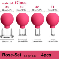 Rubber Cupping Face Massager Vacuum Eye Skin Lifting Facial Cups Anti Cellulite Jar Anti-Wrinkle Cupping Therapy Beauty Tool