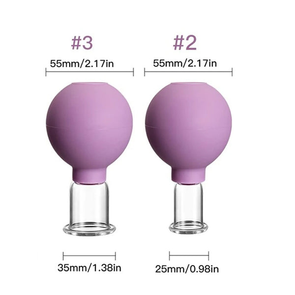 Rubber Cupping Face Massager Vacuum Eye Skin Lifting Facial Cups Anti Cellulite Jar Anti-Wrinkle Cupping Therapy Beauty Tool