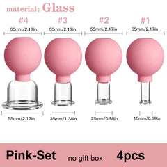 Rubber Cupping Face Massager Vacuum Eye Skin Lifting Facial Cups Anti Cellulite Jar Anti-Wrinkle Cupping Therapy Beauty Tool