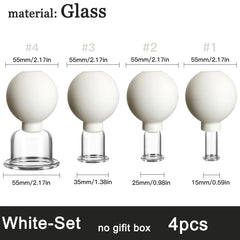 Rubber Cupping Face Massager Vacuum Eye Skin Lifting Facial Cups Anti Cellulite Jar Anti-Wrinkle Cupping Therapy Beauty Tool