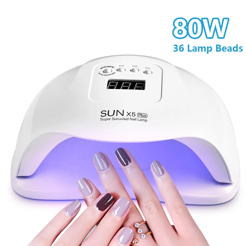 SUNX5 Plus UV Led Lamp For Nail Dryer UV Gel Varnish With Dual-source 36Leds/72W 45Leds/90W Nail Lamp Nail Art Salon Manicure