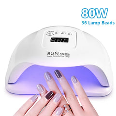 SUNX5 Plus UV Led Lamp For Nail Dryer UV Gel Varnish With Dual-source 36Leds/72W 45Leds/90W Nail Lamp Nail Art Salon Manicure