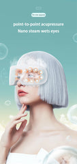 Smart Heated Mist Eye Massager Bluetooth Eye Care Device Point Acupressure Massager For Puffy Eyes Relieve Fatigue Dark Circles