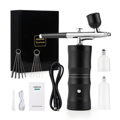 Top 0.3mm Portable Airbrush With 150cm Air Tube Cake Pastry Painting Sprayer Makeup Hair Dye Barber Nail Art Paint Spray Gun